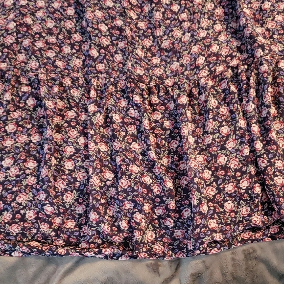 LC Lauren Conrad Purple Floral Dress - Picture 3 of 7